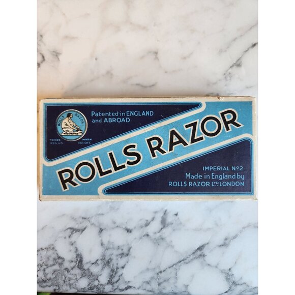 Vintage Rolls Razor Imperial No.2 Safety Razor Made In England With Case - Picture 2 of 6